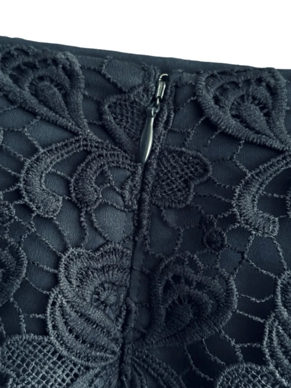 Banana Republic Factory Mini Skirt Lace Overlay Navy Blue Size 4P